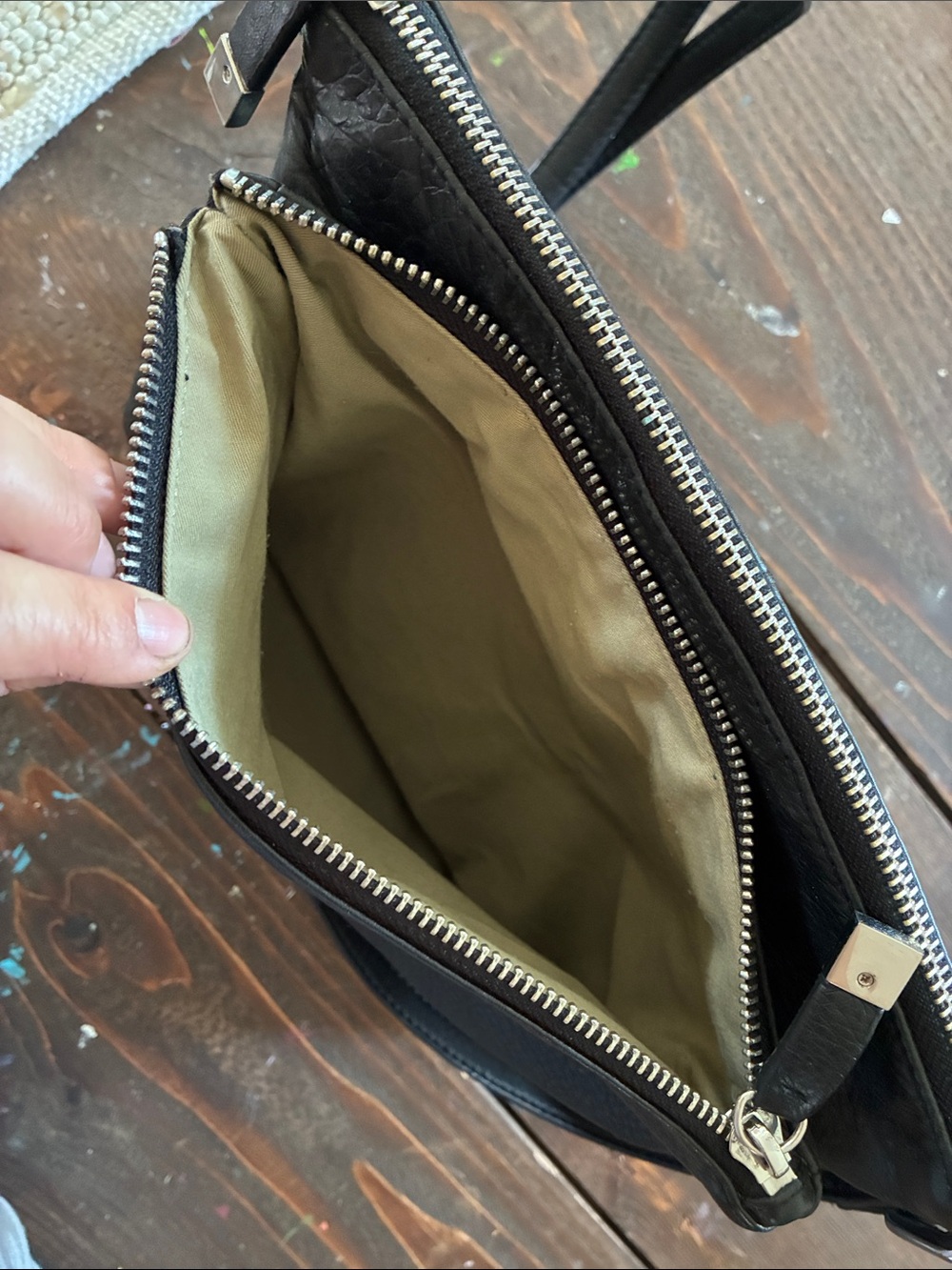 Margot Black Leather Crossbody Bag - Classic Minimalist - Picture 3 of 6